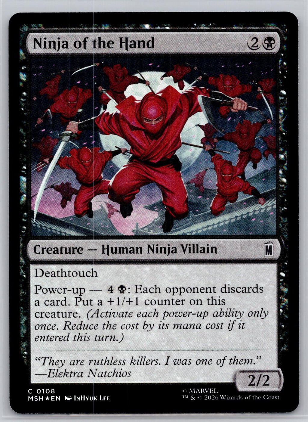 Ninja of the Hand Marvel Super Heroes Magic: The Gathering Near Mint