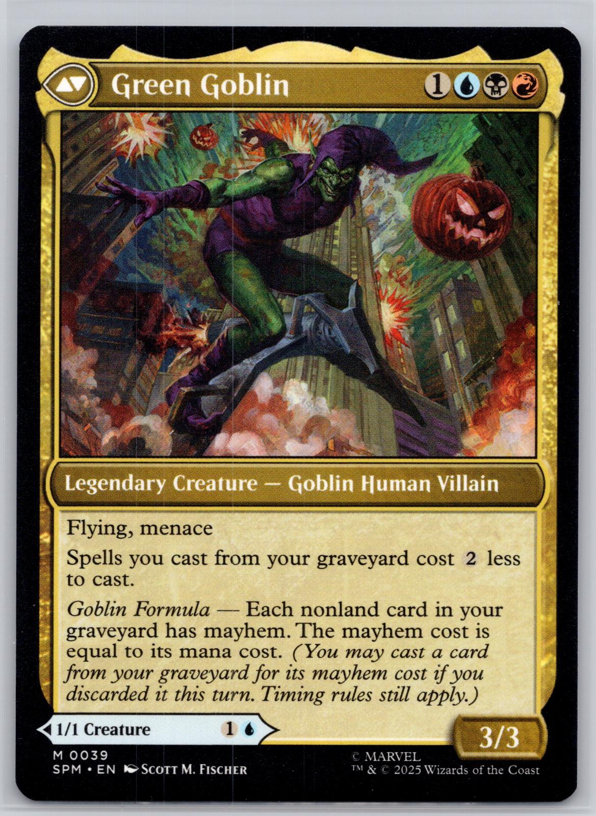 Norman Osborn Marvel's Spider-Man Magic: The Gathering Near Mint