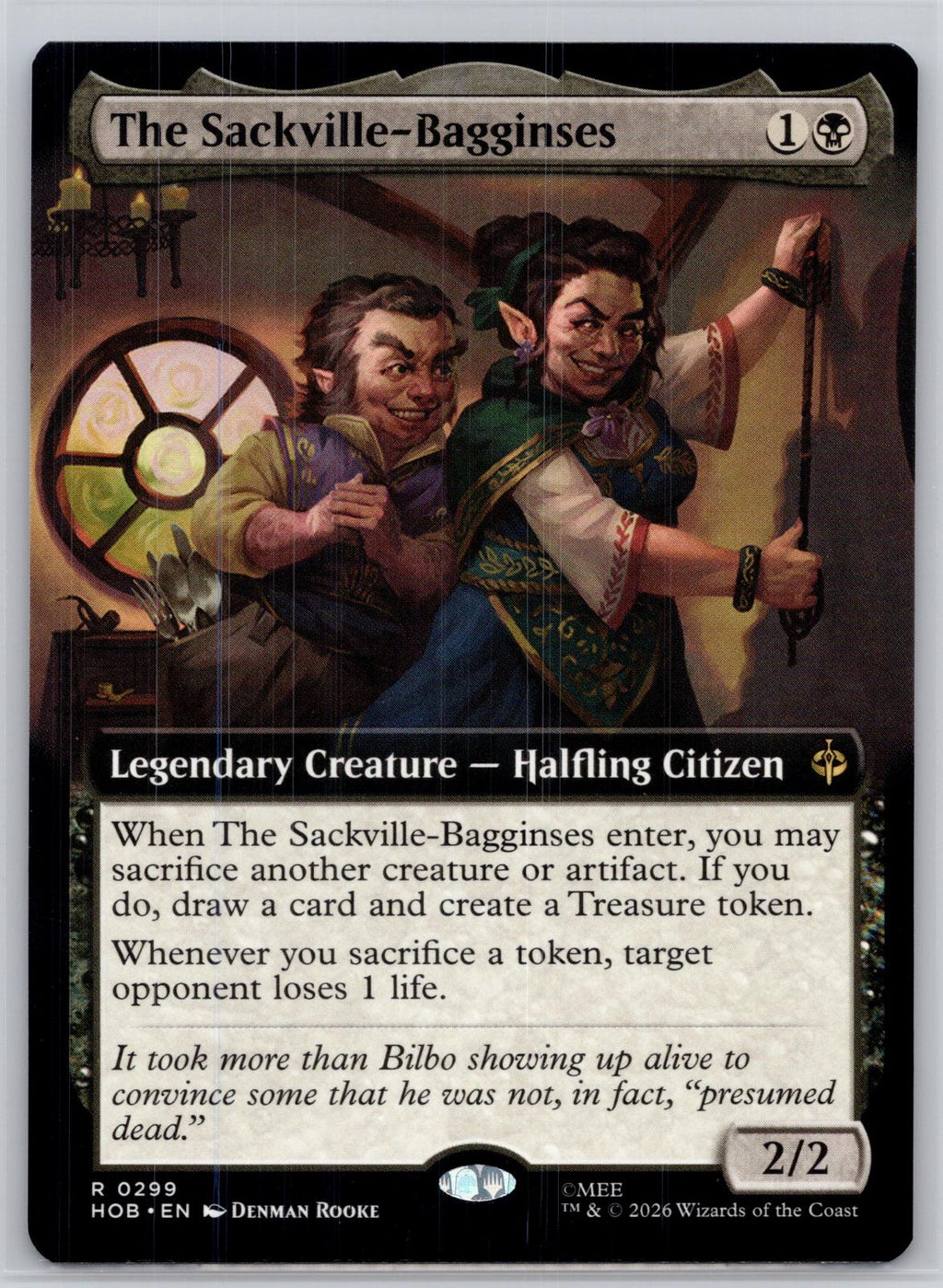 The Sackville-Bagginses (Extended Art) The Hobbit Magic: The Gathering Near Mint