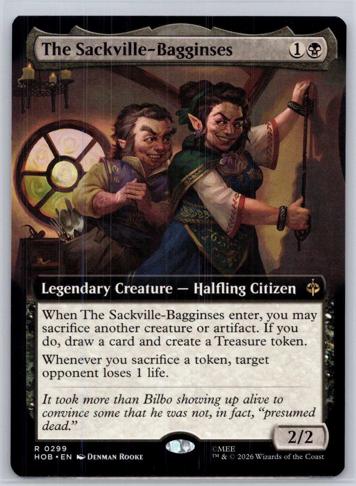The Sackville-Bagginses (Extended Art) The Hobbit Magic: The Gathering Near Mint
