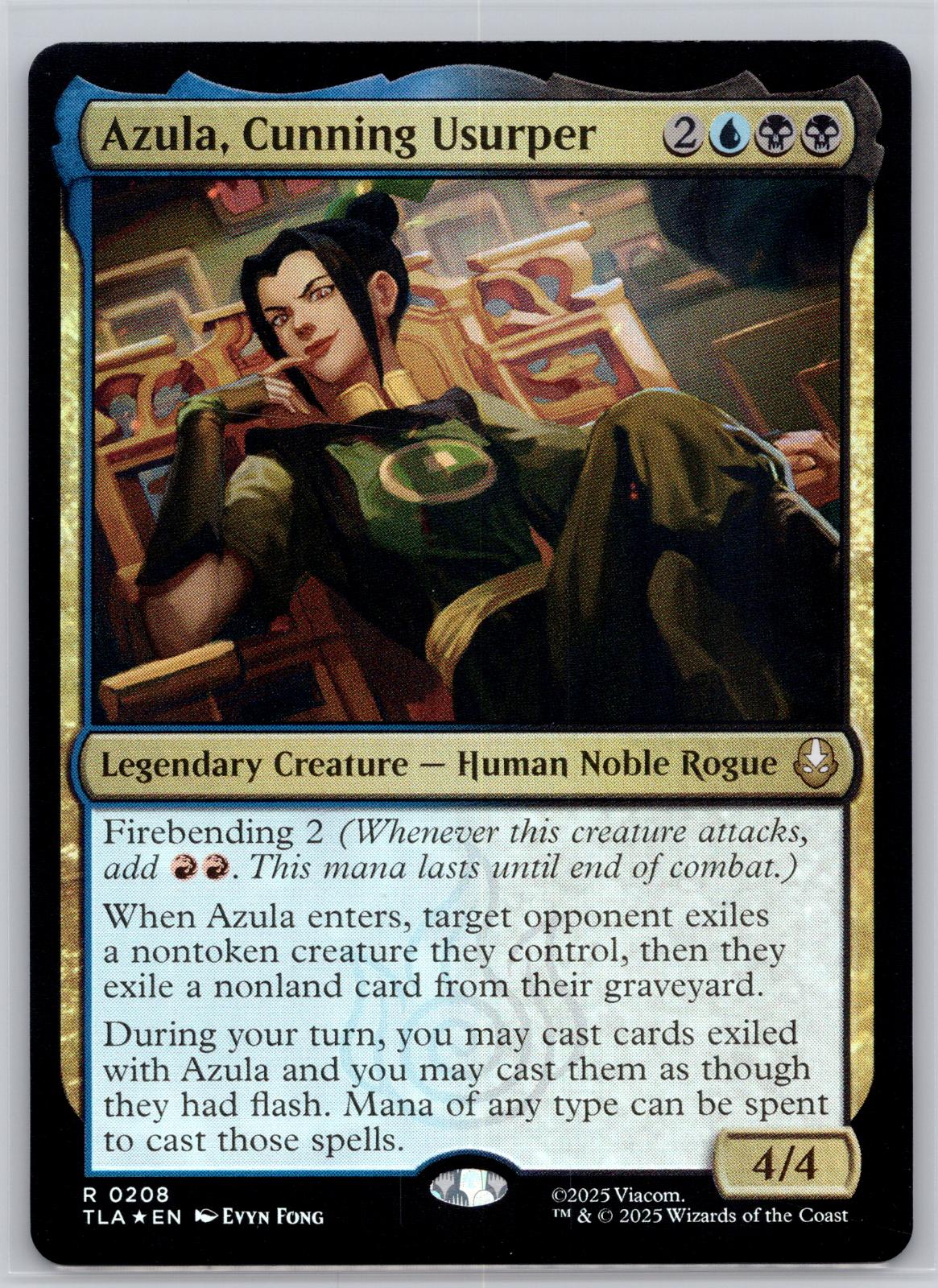 Azula, Cunning Usurper Avatar: The Last Airbender Magic: The Gathering Foil NM