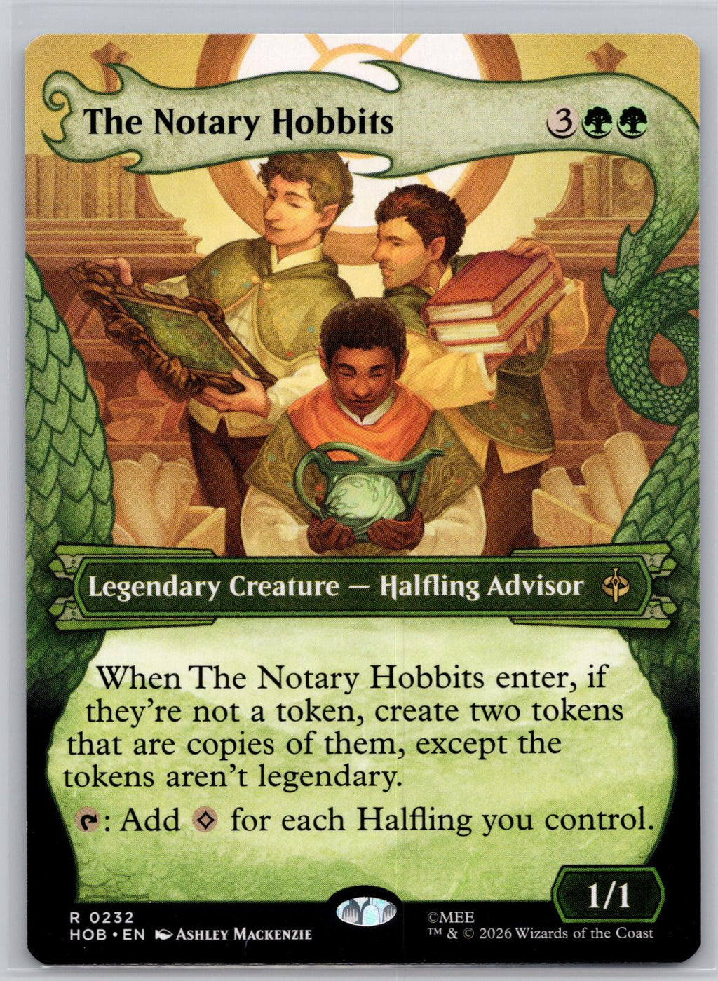 The Notary Hobbits (Showcase) The Hobbit Magic: The Gathering Near Mint