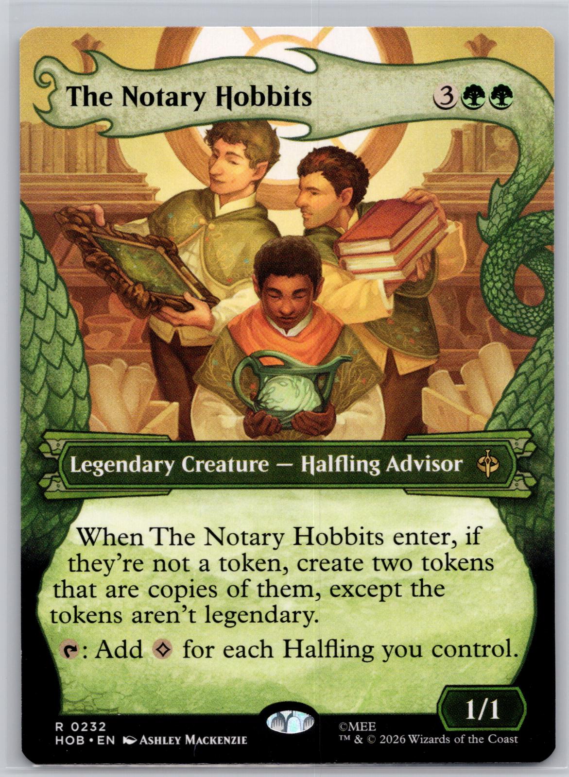 The Notary Hobbits (Showcase) The Hobbit Magic: The Gathering Near Mint