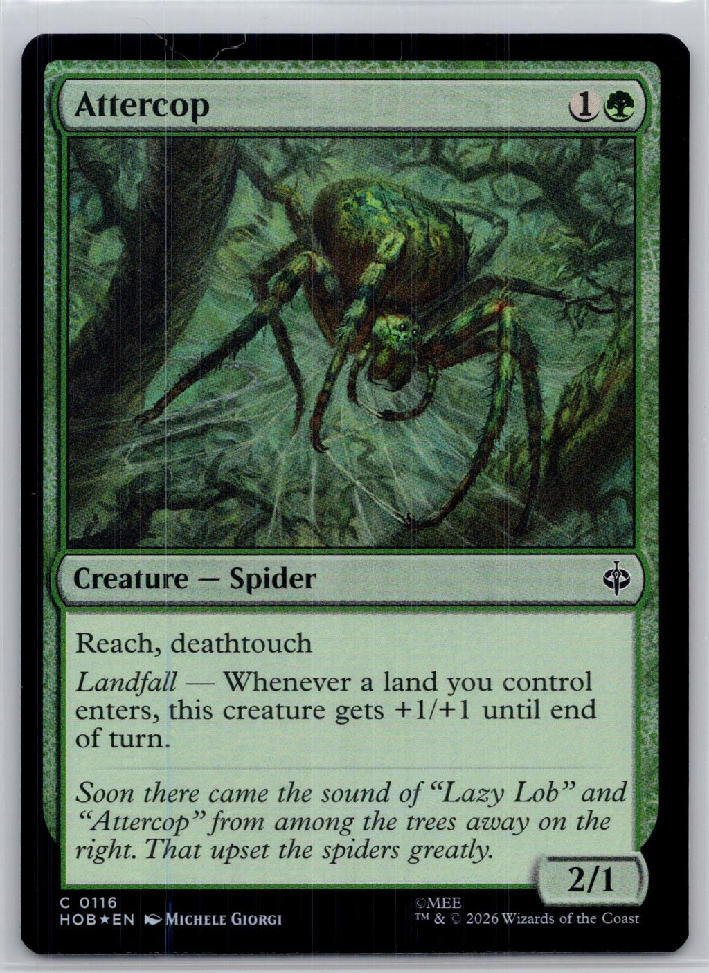 Attercop The Hobbit Magic: The Gathering Foil Near Mint