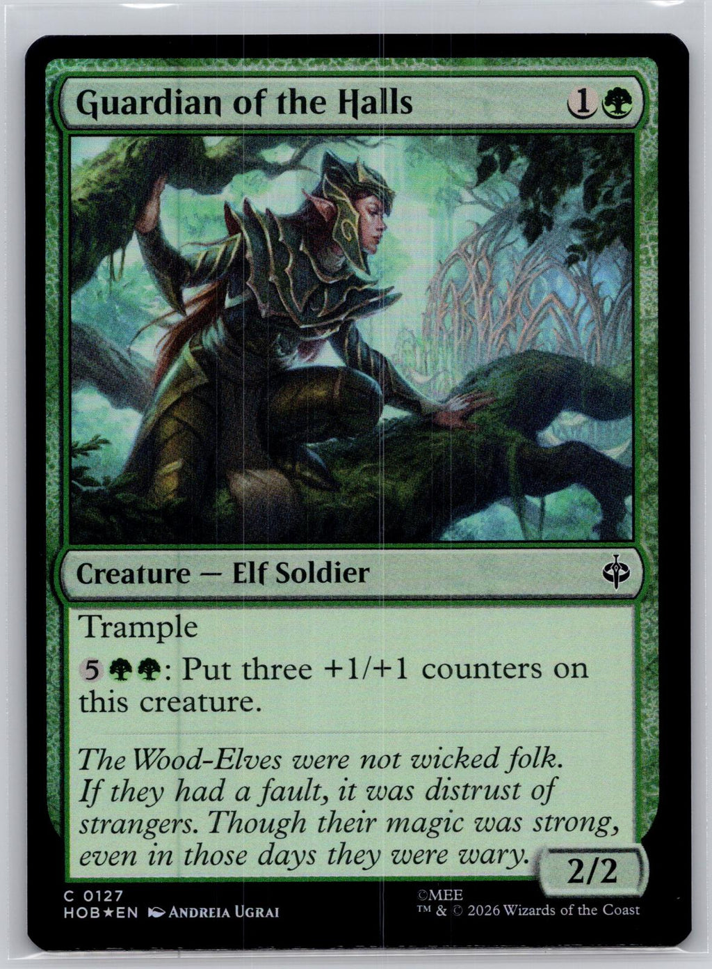 Guardian of the Halls The Hobbit Magic: The Gathering Foil Near Mint