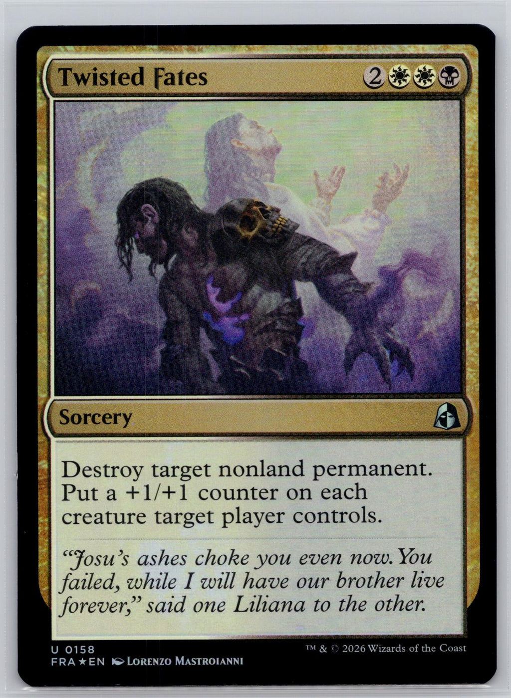 Twisted Fates Reality Fracture Magic: The Gathering Foil Near Mint