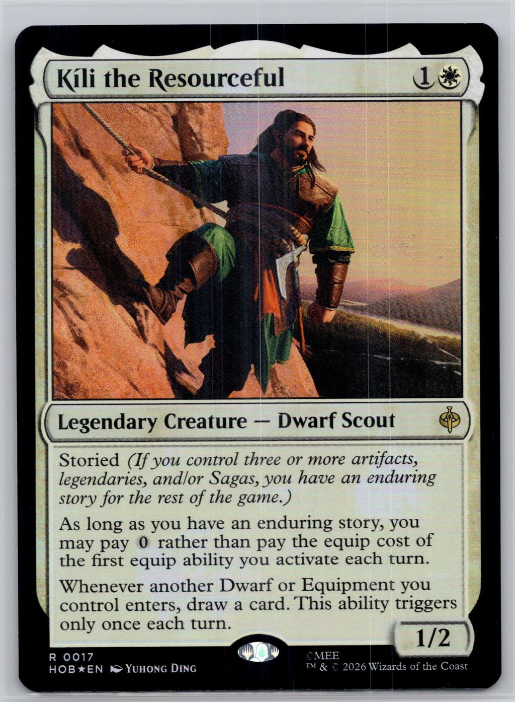 Kili the Resourceful The Hobbit Magic: The Gathering Foil Near Mint