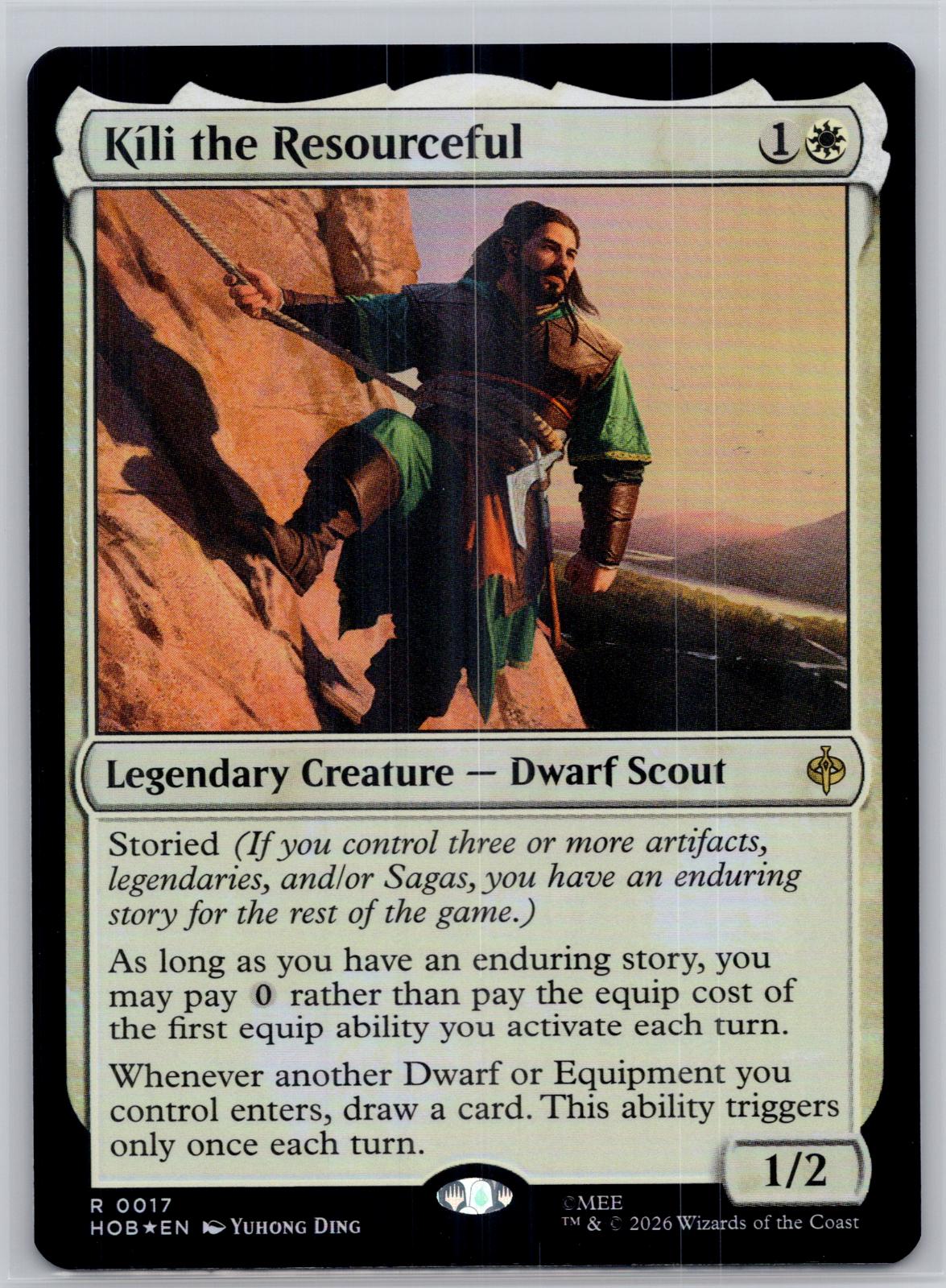 Kili the Resourceful The Hobbit Magic: The Gathering Foil Near Mint