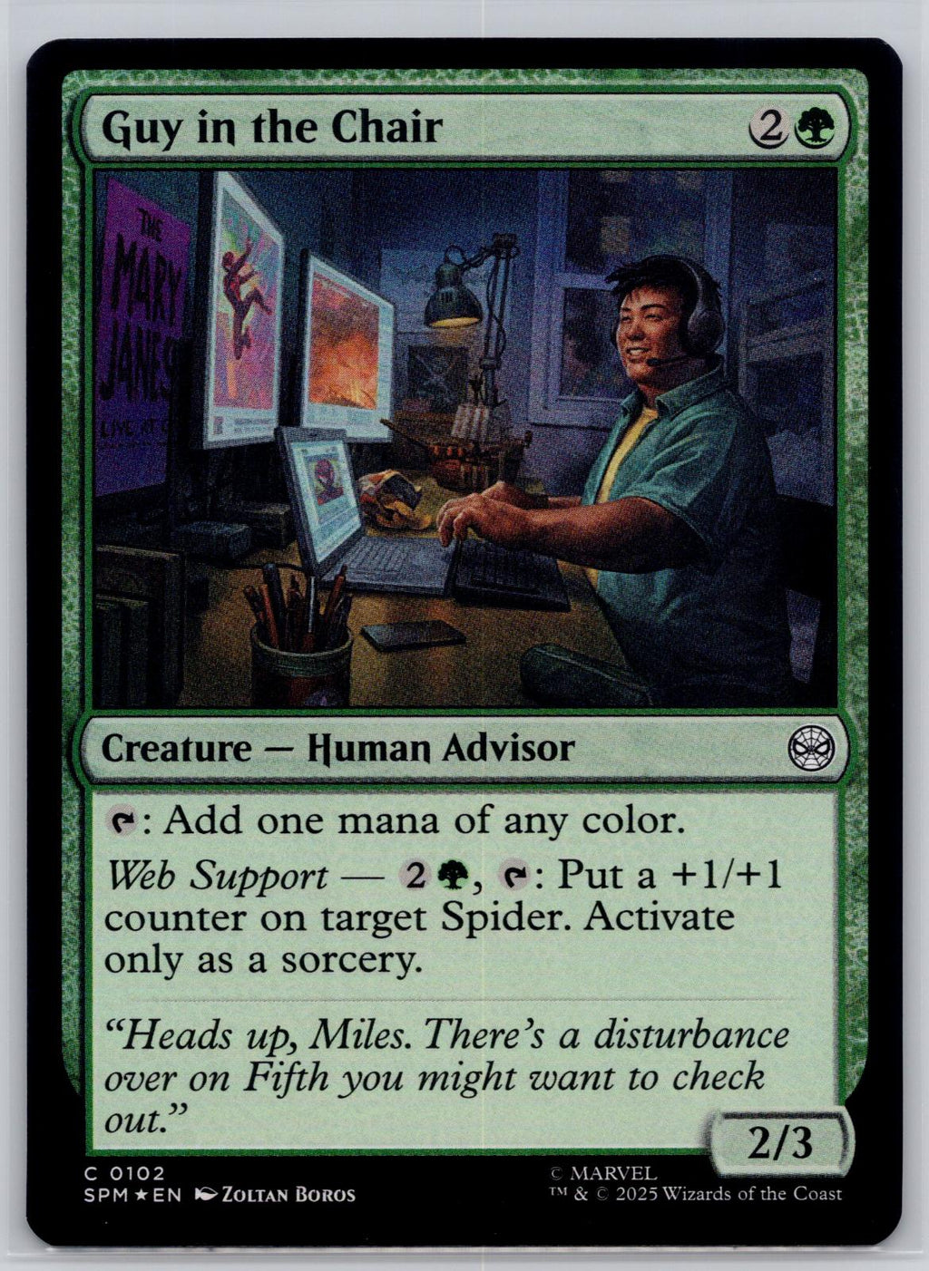 Guy in the Chair Marvel's Spider-Man Magic: The Gathering Foil Near Mint