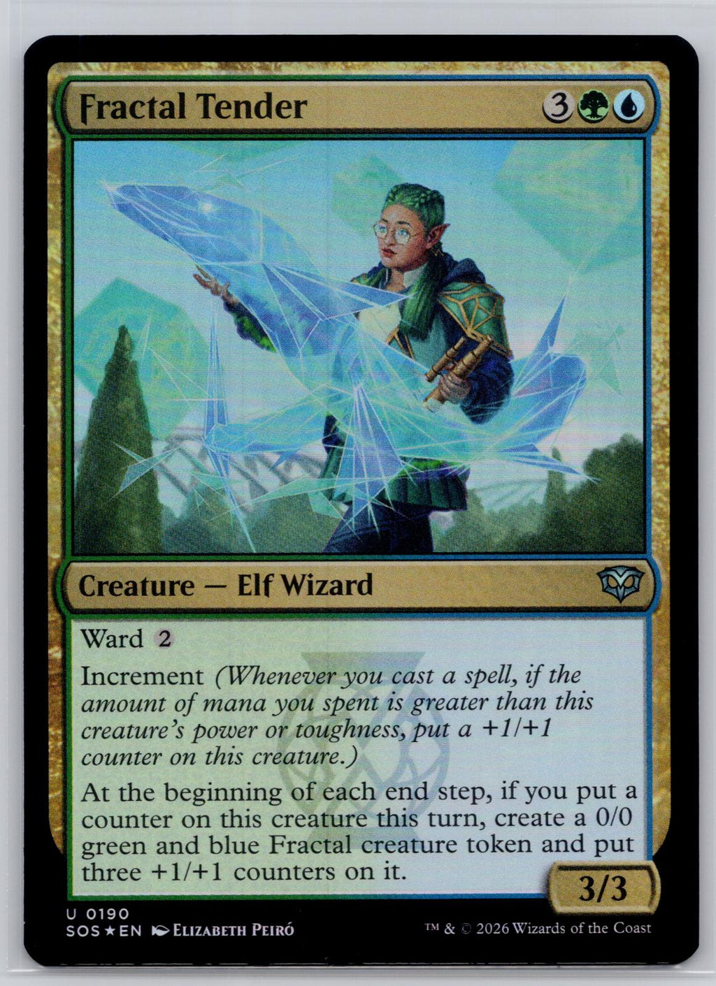 Fractal Tender Secrets of Strixhaven Magic: The Gathering Foil Near Mint