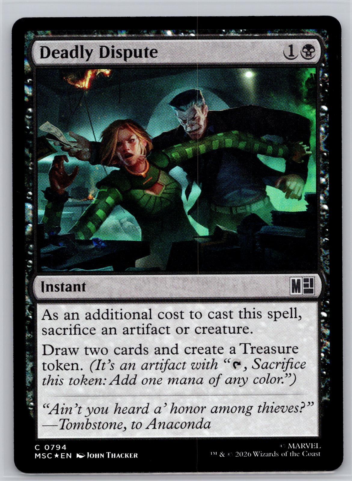 Deadly Dispute Commander: Marvel Super Heroes Magic: The Gathering Foil NM