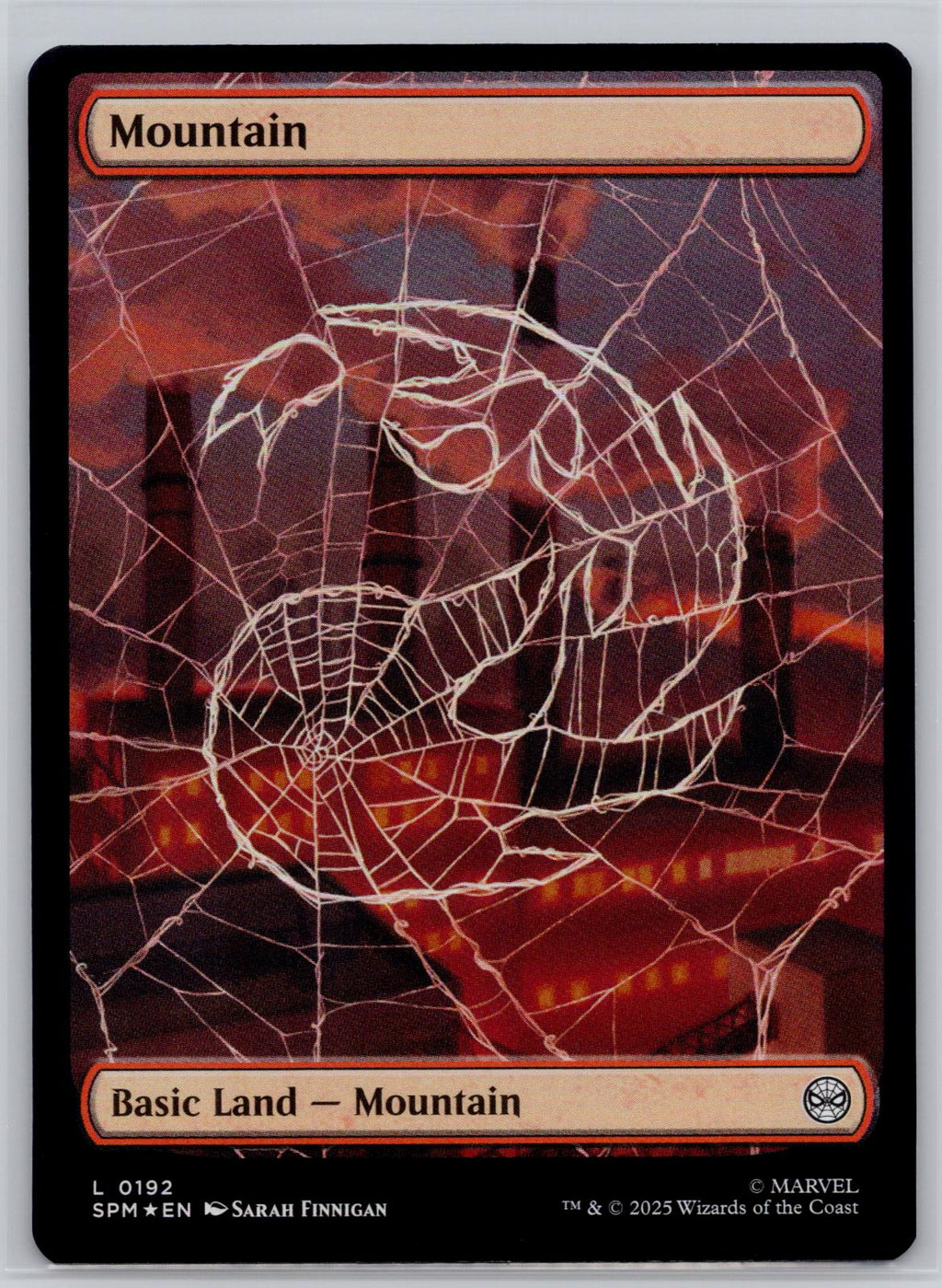 Mountain (0192) Marvel's Spider-Man Magic: The Gathering Foil Near Mint