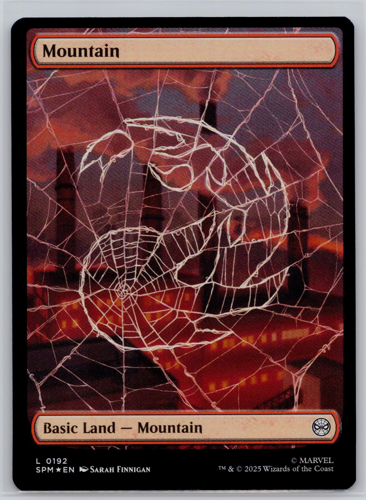 Mountain (0192) Marvel's Spider-Man Magic: The Gathering Foil Near Mint