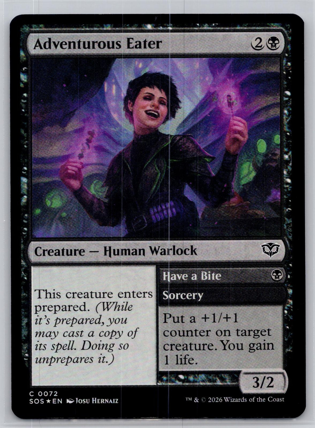 Adventurous Eater Secrets of Strixhaven Magic: The Gathering Foil Near Mint