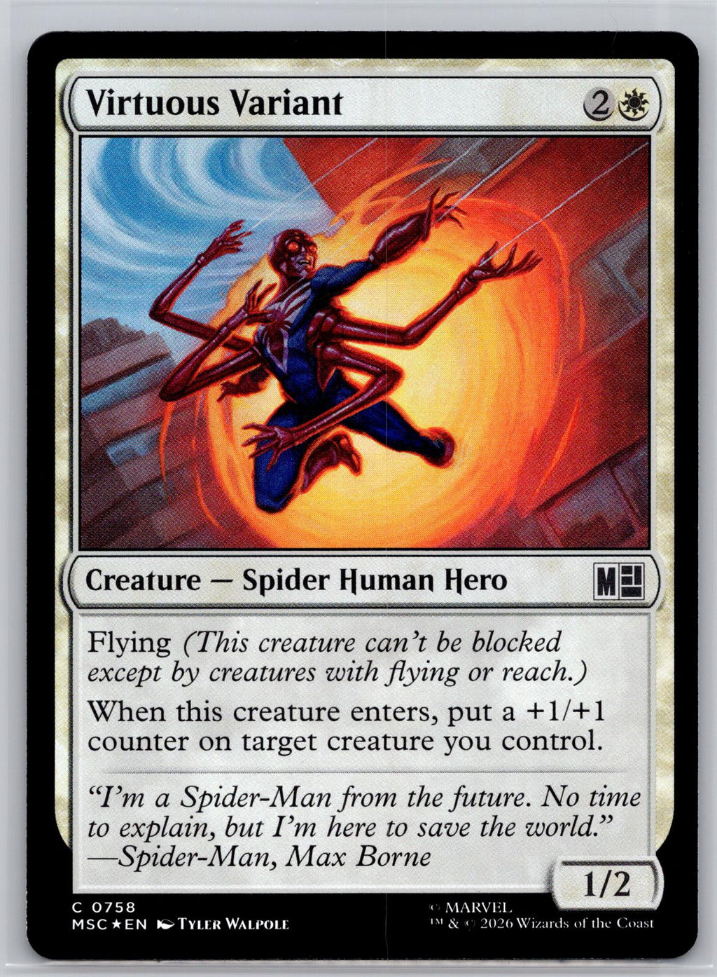 Virtuous Variant Commander: Marvel Super Heroes Magic: The Gathering Foil NM