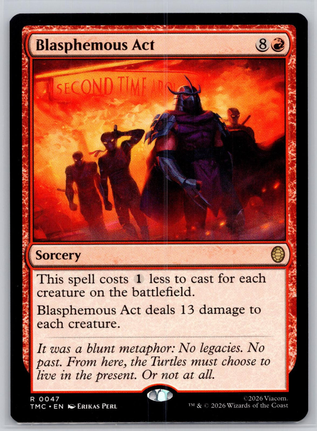 Blasphemous Act Commander: Teenage Mutant Ninja Turtles Magic: The Gathering NM