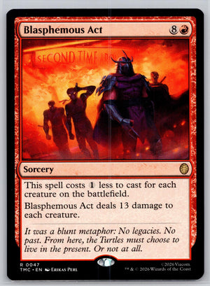 Blasphemous Act Commander: Teenage Mutant Ninja Turtles Magic: The Gathering NM