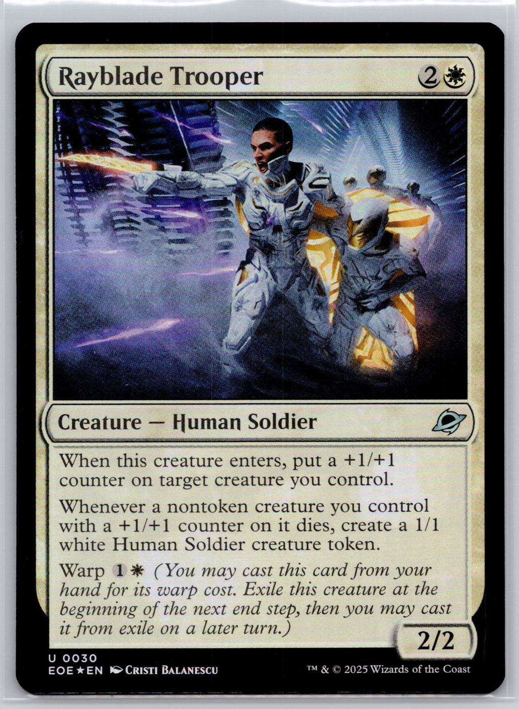 Rayblade Trooper Edge of Eternities Magic: The Gathering Foil Near Mint