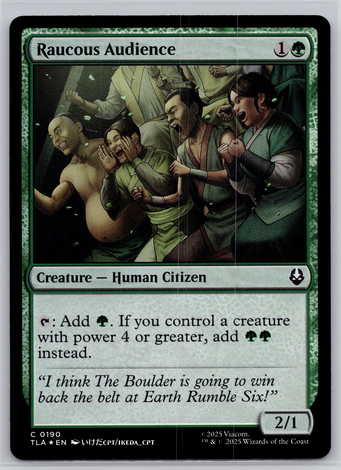 Raucous Audience Avatar: The Last Airbender Magic: The Gathering Foil Near Mint