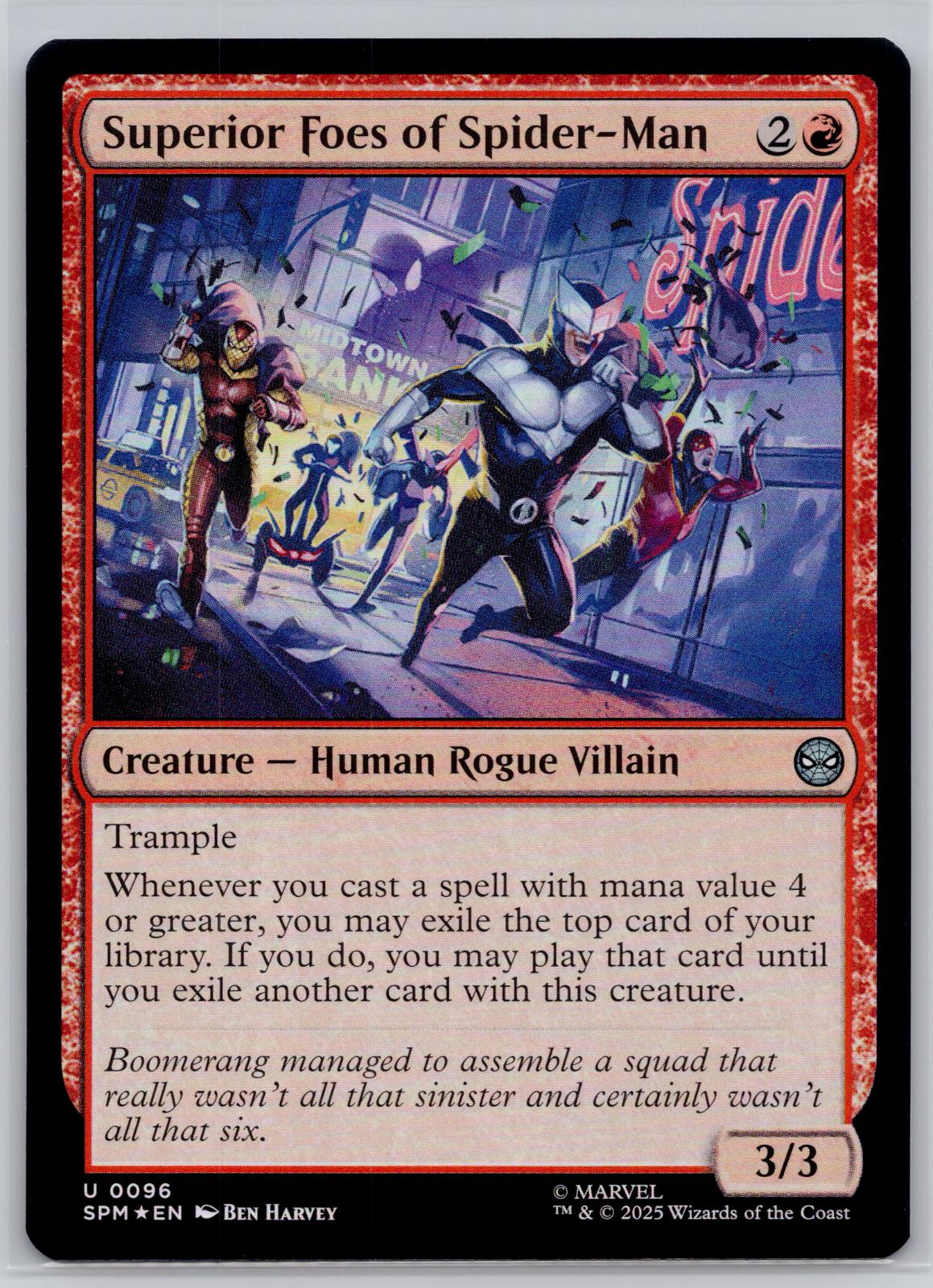 Superior Foes of Spider-Man Marvel's Spider-Man Magic: The Gathering Foil NM
