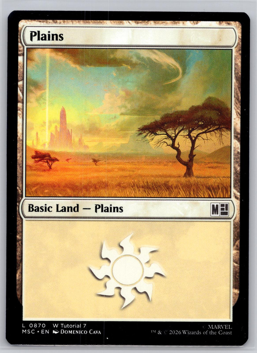 Plains (0870) Commander: Marvel Super Heroes Magic: The Gathering Near Mint