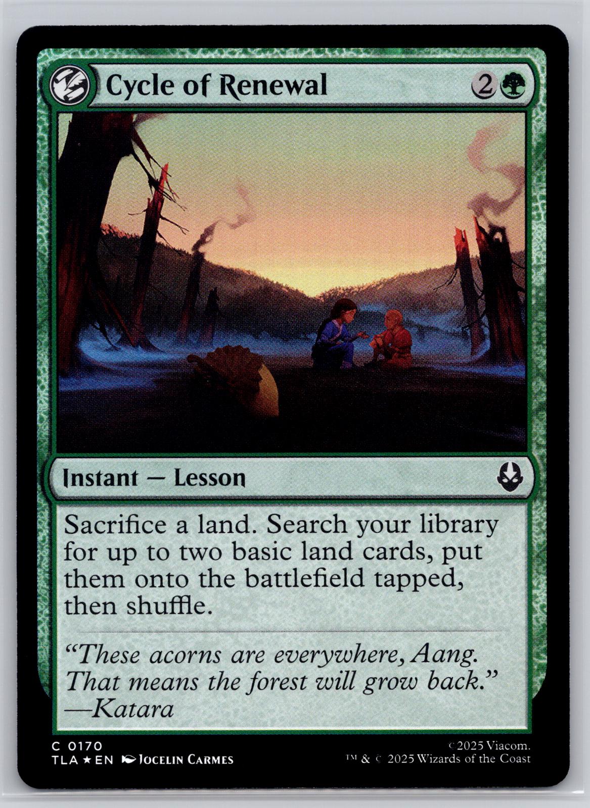 Cycle of Renewal Avatar: The Last Airbender Magic: The Gathering Foil Near Mint