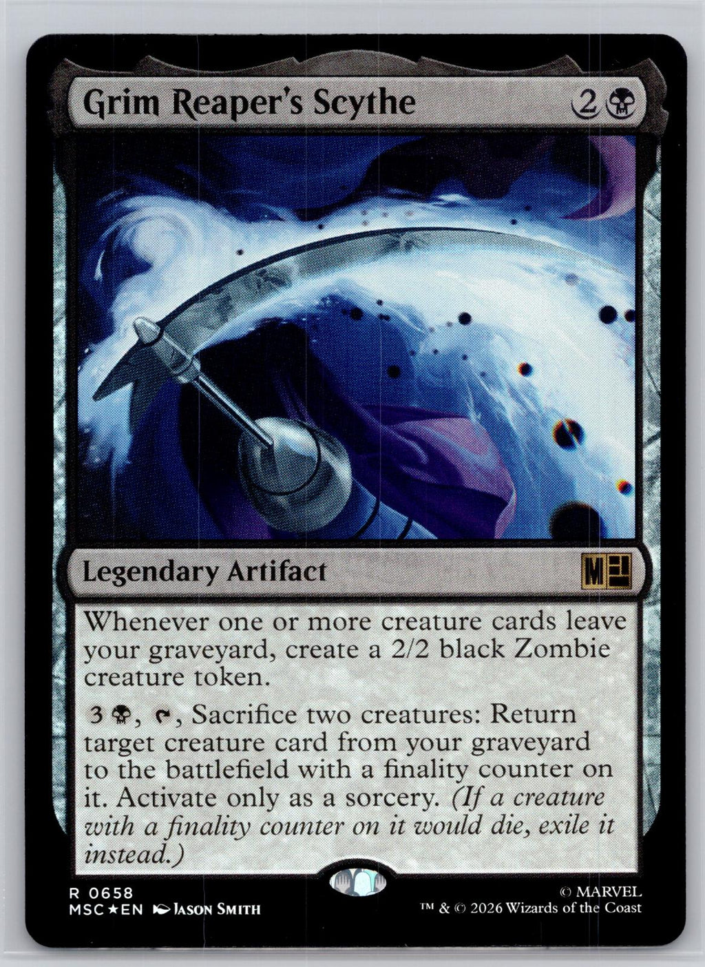 Grim Reaper's Scythe Commander: Marvel Super Heroes Magic: The Gathering Foil NM