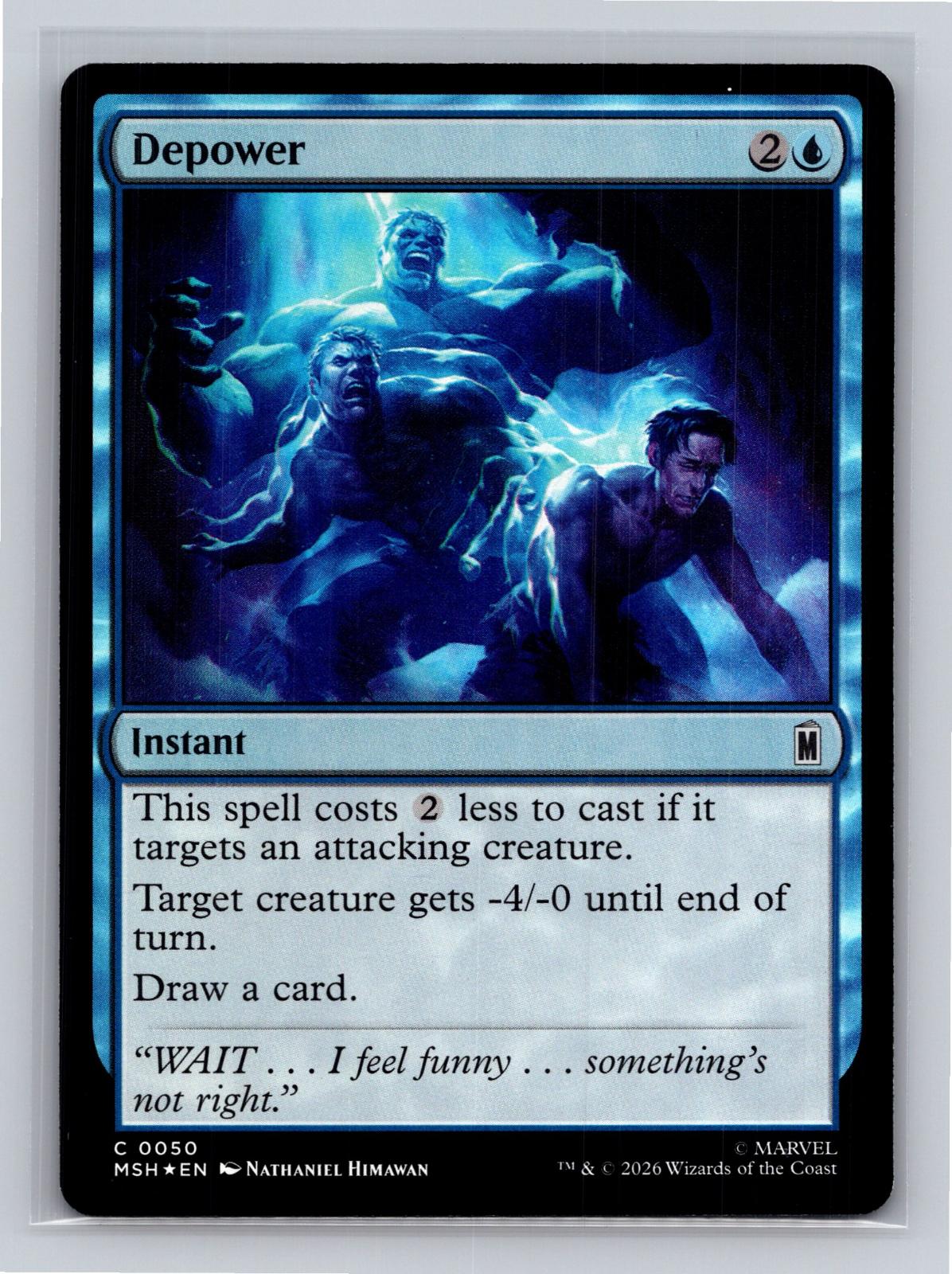 Depower Marvel Super Heroes Magic: The Gathering Foil Near Mint