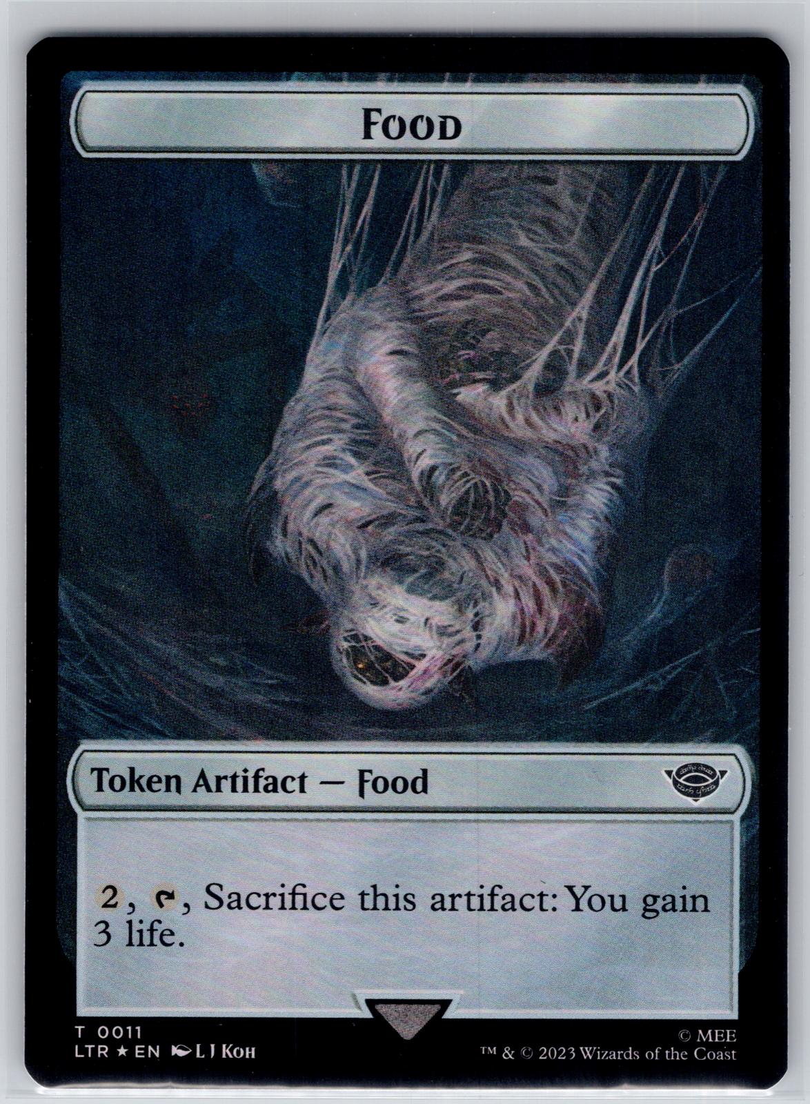 Smaug // Food (0011) 2-Sided Token The LotR: Tales of Middle-earth M:TG Foil NM