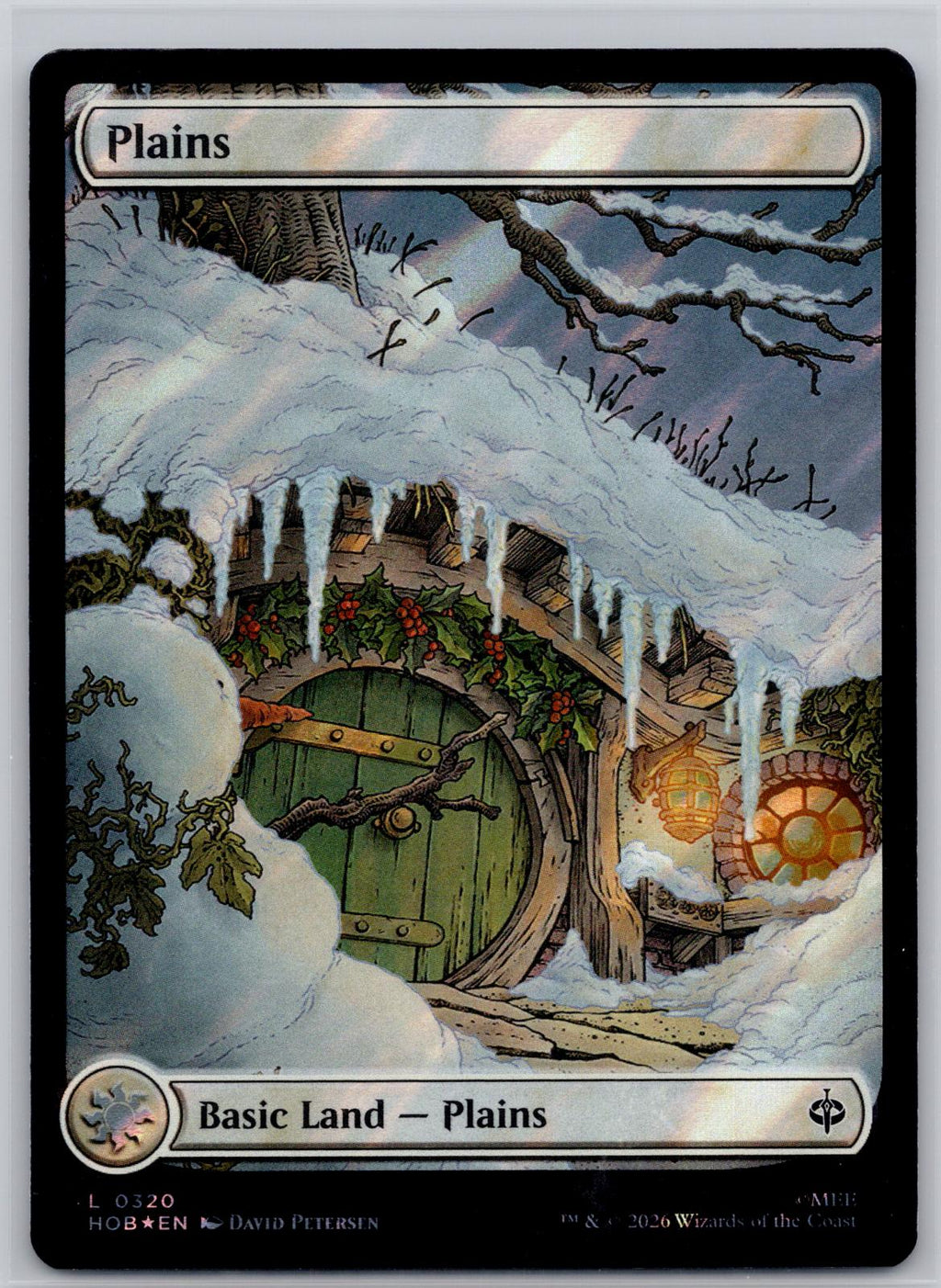 Plains (0320) (Surge Foil) Holo The Hobbit Magic: The Gathering Near Mint