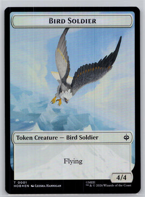 Bird Soldier // Axe Double-Sided Token The Hobbit Magic: The Gathering Foil NM