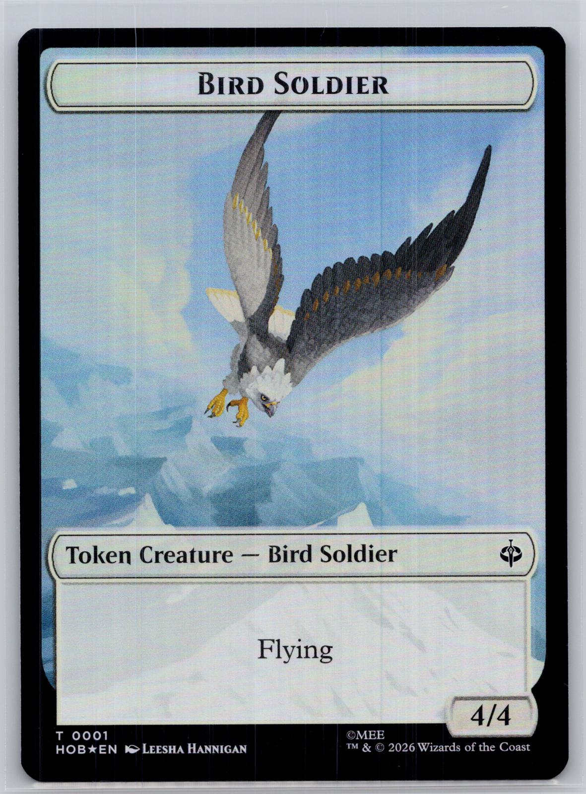 Bird Soldier // Axe Double-Sided Token The Hobbit Magic: The Gathering Foil NM