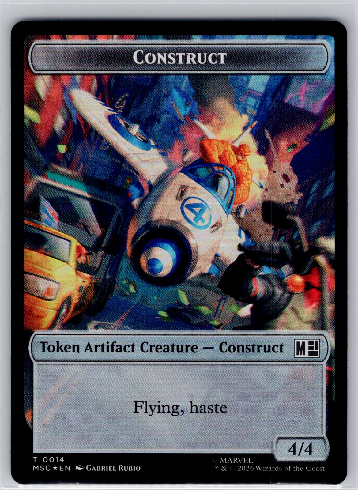 Goat // Construct 2-Sided Token Holo Commander: Marvel Super Heroes M:TG Foil NM