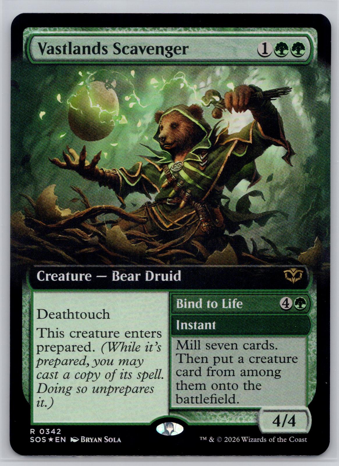 Vastlands Scavenger (Extended Art) Secrets of Strixhaven M:TG Foil NM