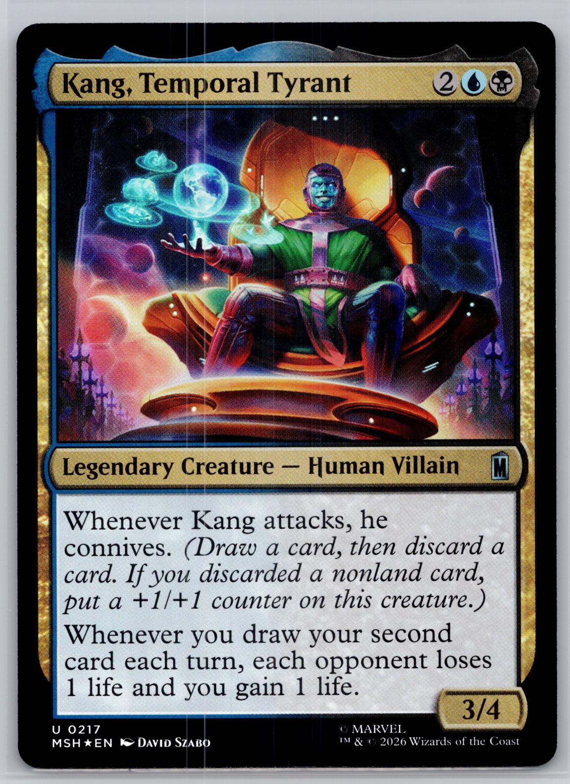 Kang, Temporal Tyrant Marvel Super Heroes Magic: The Gathering Foil Near Mint