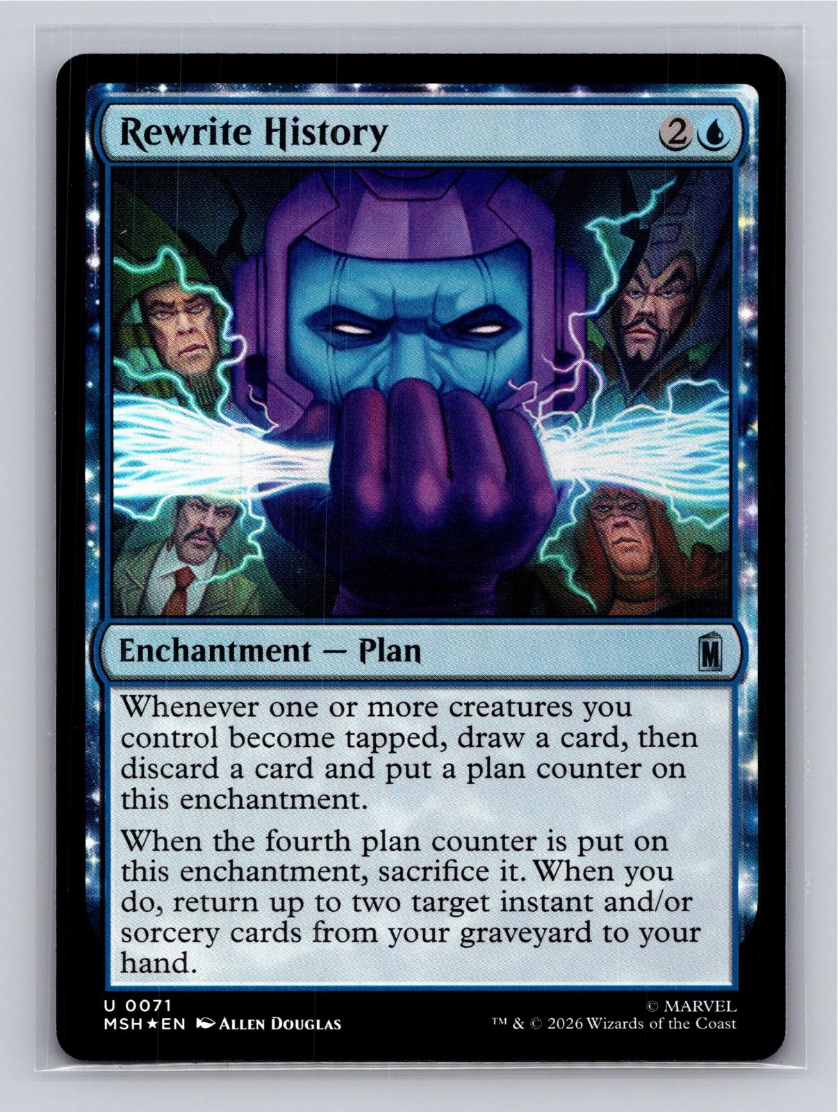 Rewrite History Marvel Super Heroes Magic: The Gathering Foil Near Mint