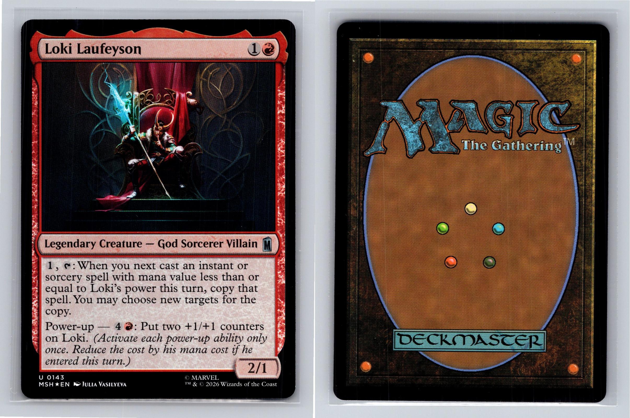 Loki Laufeyson Marvel Super Heroes Magic: The Gathering Foil Near Mint