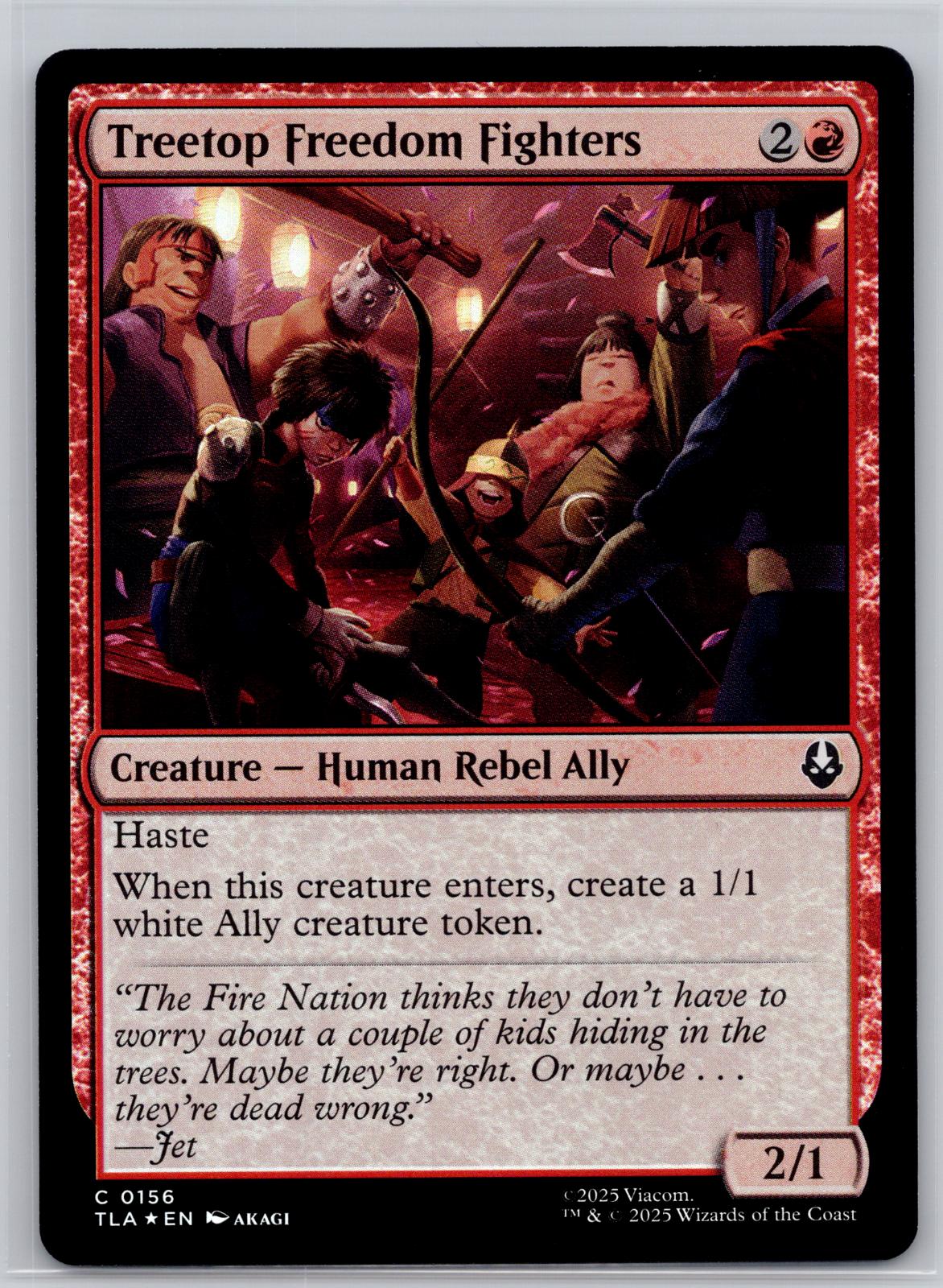 Treetop Freedom Fighters Avatar: The Last Airbender Magic: The Gathering Foil NM