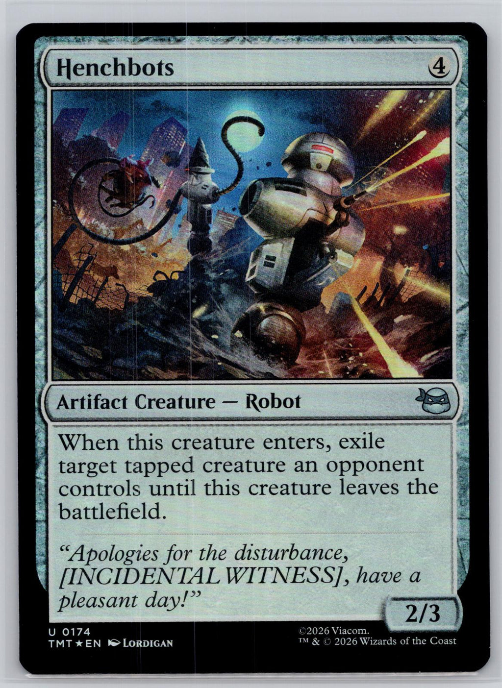 Henchbots Teenage Mutant Ninja Turtles Magic: The Gathering Foil Near Mint