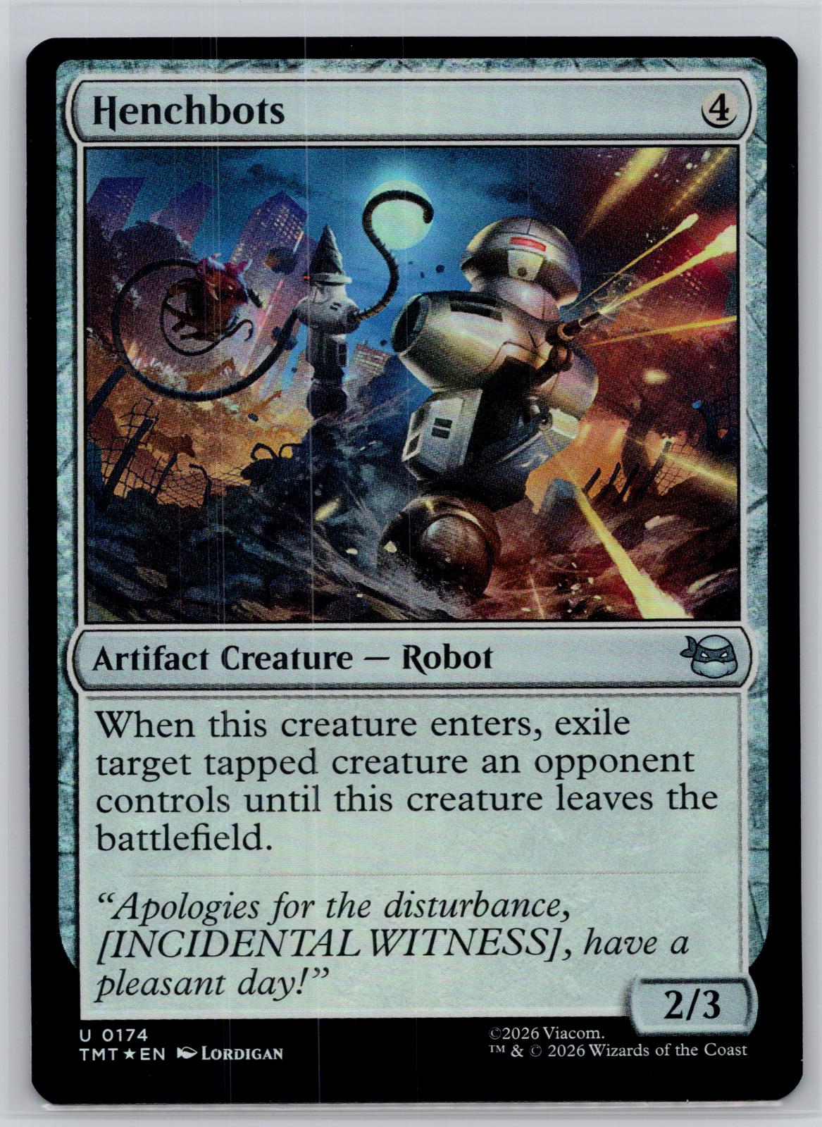 Henchbots Teenage Mutant Ninja Turtles Magic: The Gathering Foil Near Mint