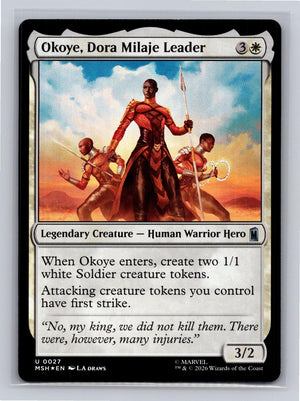 Okoye, Dora Milaje Leader Marvel Super Heroes Magic: The Gathering Foil NM