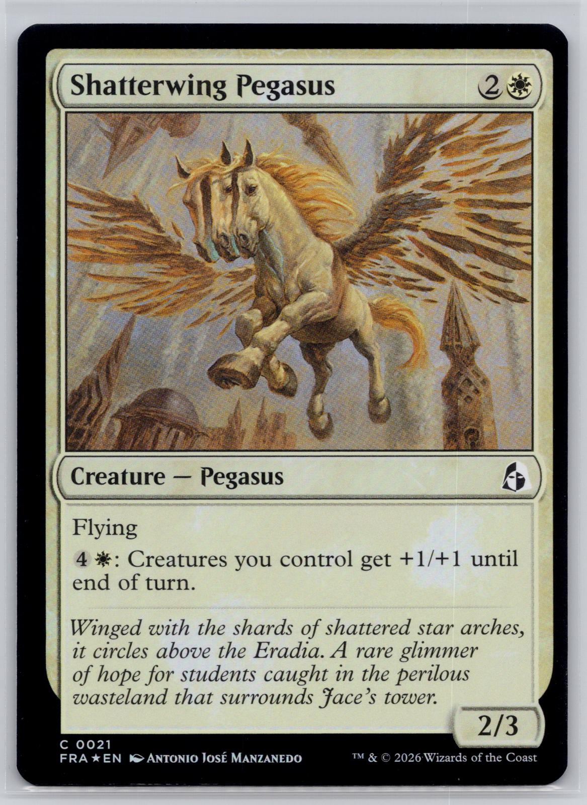 Shatterwing Pegasus Reality Fracture Magic: The Gathering Foil Near Mint