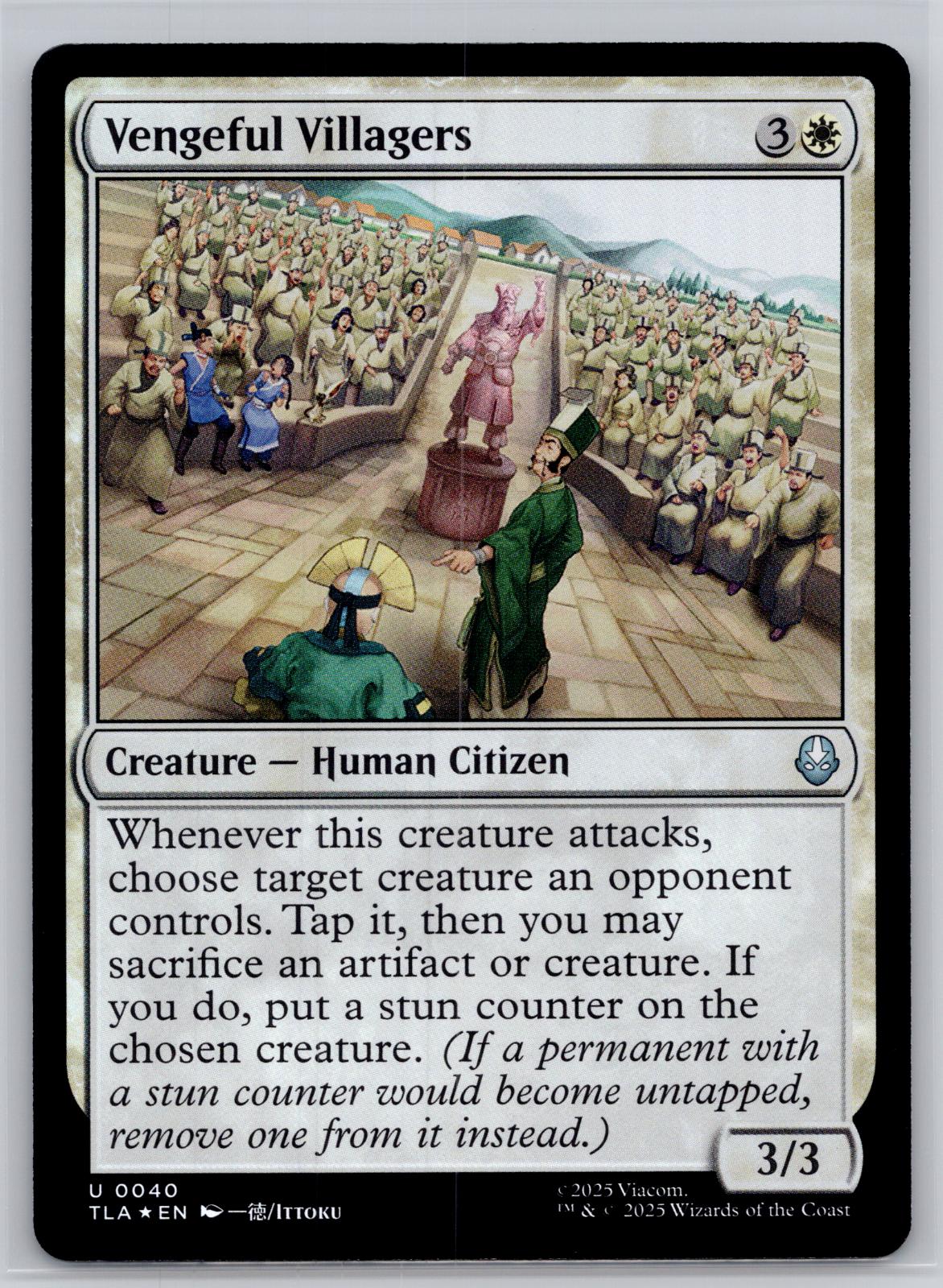 Vengeful Villagers Avatar: The Last Airbender Magic: The Gathering Foil NM