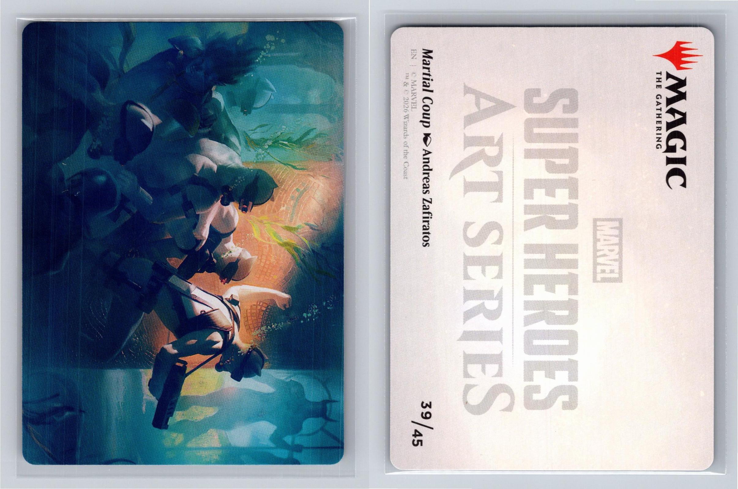 Martial Coup Art Card Art Series: Marvel Super Heroes Magic: The Gathering NM
