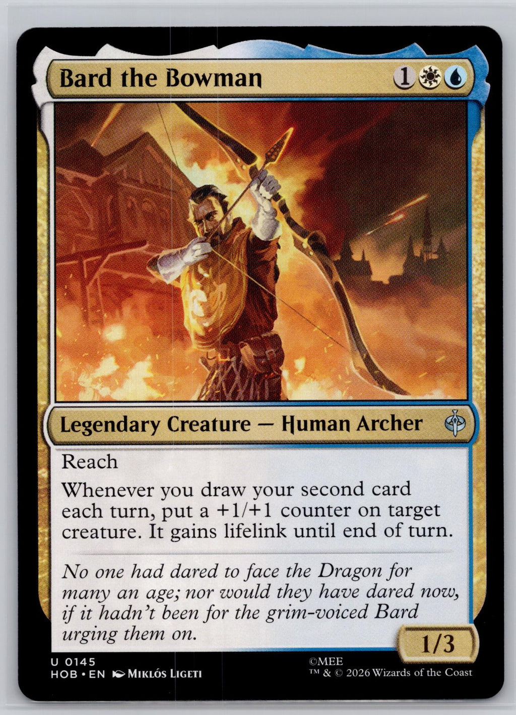 Bard the Bowman The Hobbit Magic: The Gathering Near Mint