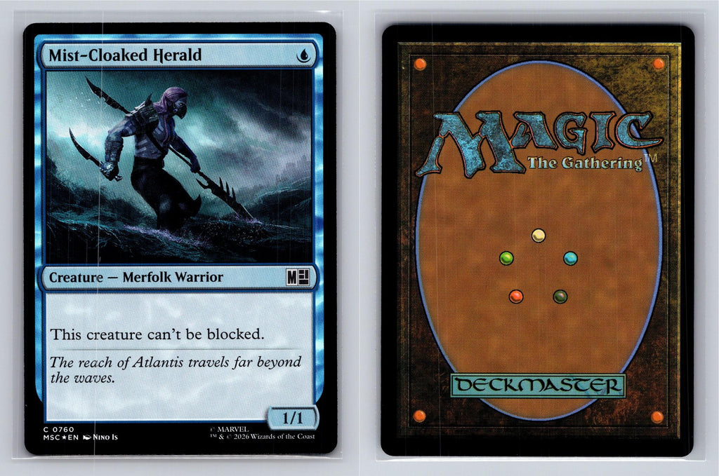 Mist-Cloaked Herald Commander: Marvel Super Heroes Magic: The Gathering Foil NM