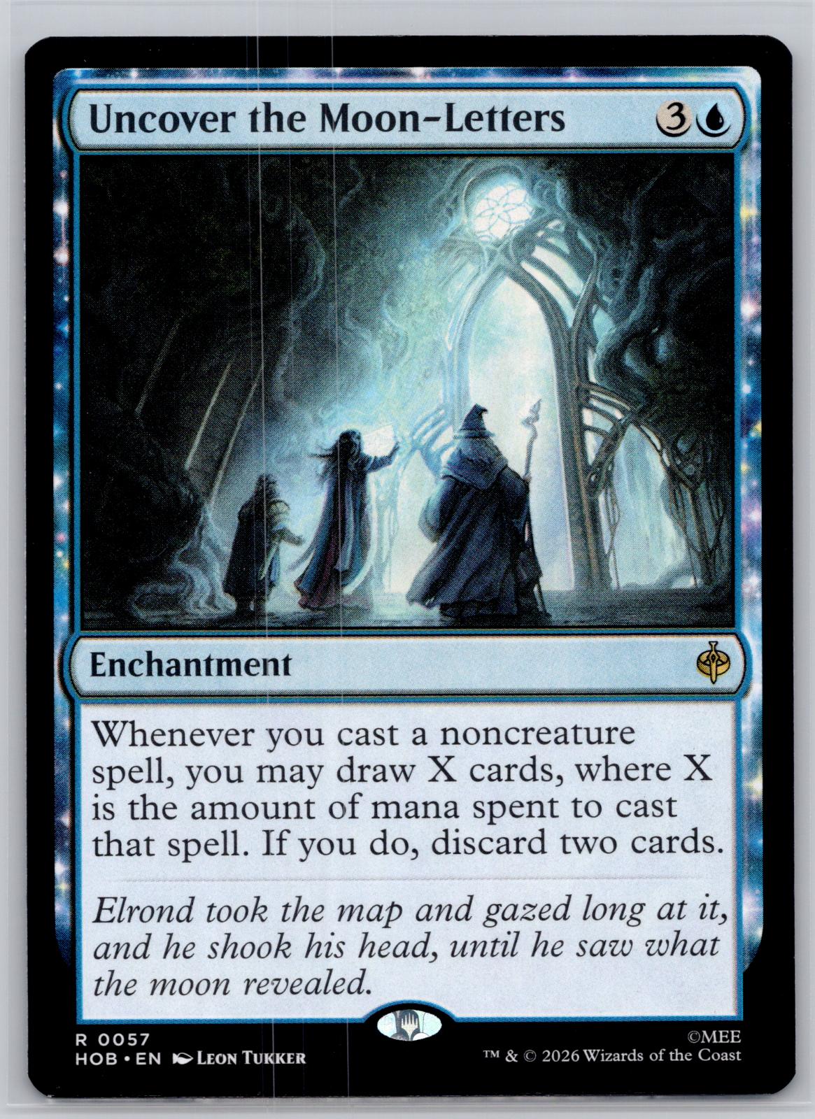 Uncover the Moon-Letters The Hobbit Magic: The Gathering Near Mint