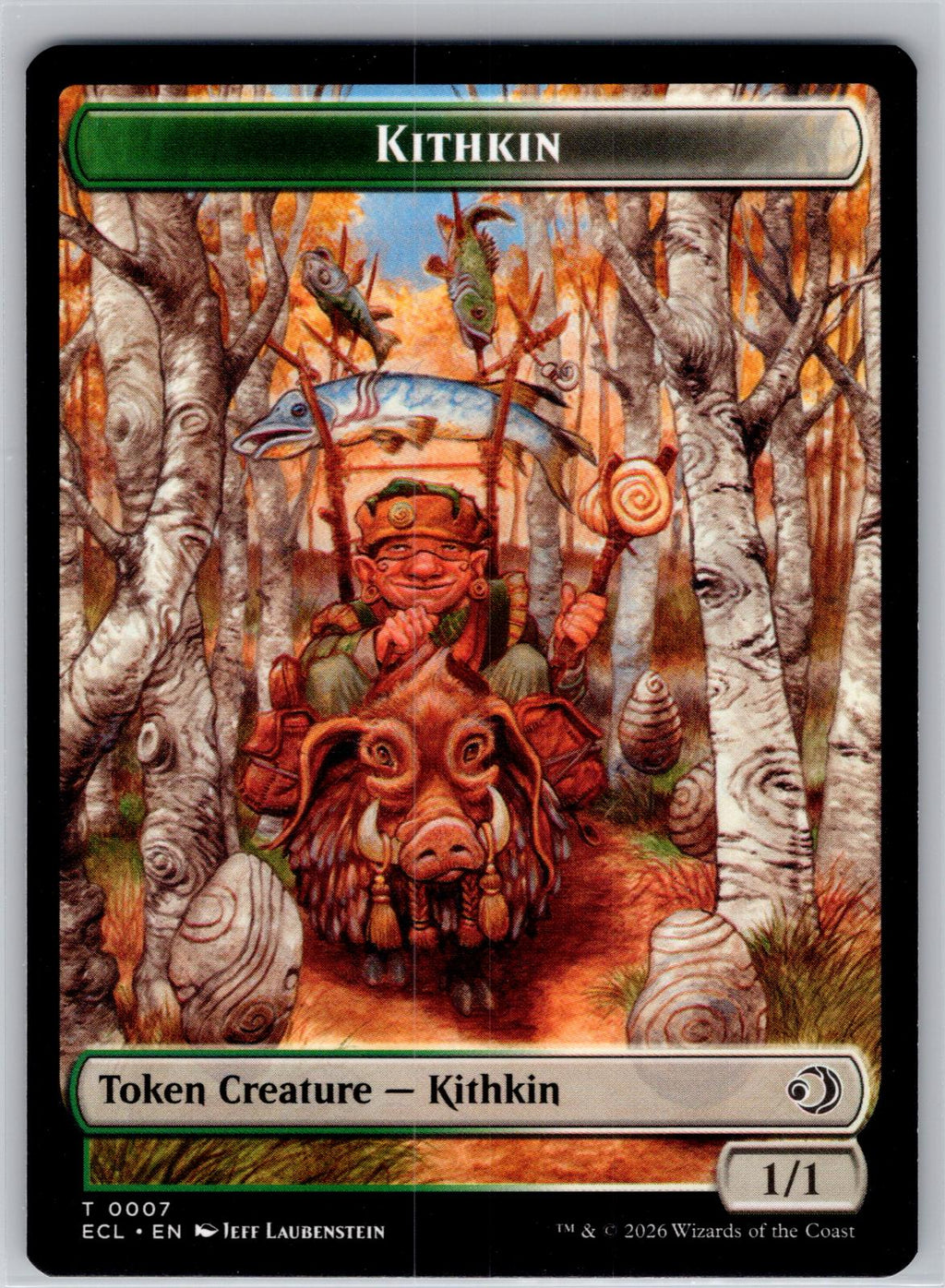 Elf // Kithkin (0007) Double-Sided Token Lorwyn Eclipsed Magic: The Gathering NM