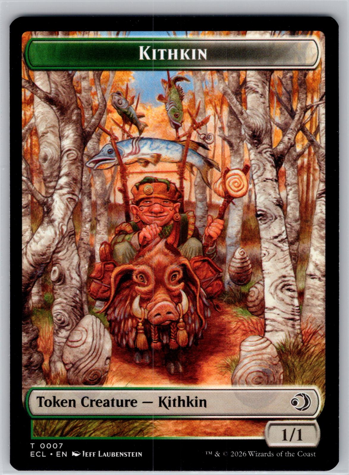Elf // Kithkin (0007) Double-Sided Token Lorwyn Eclipsed Magic: The Gathering NM