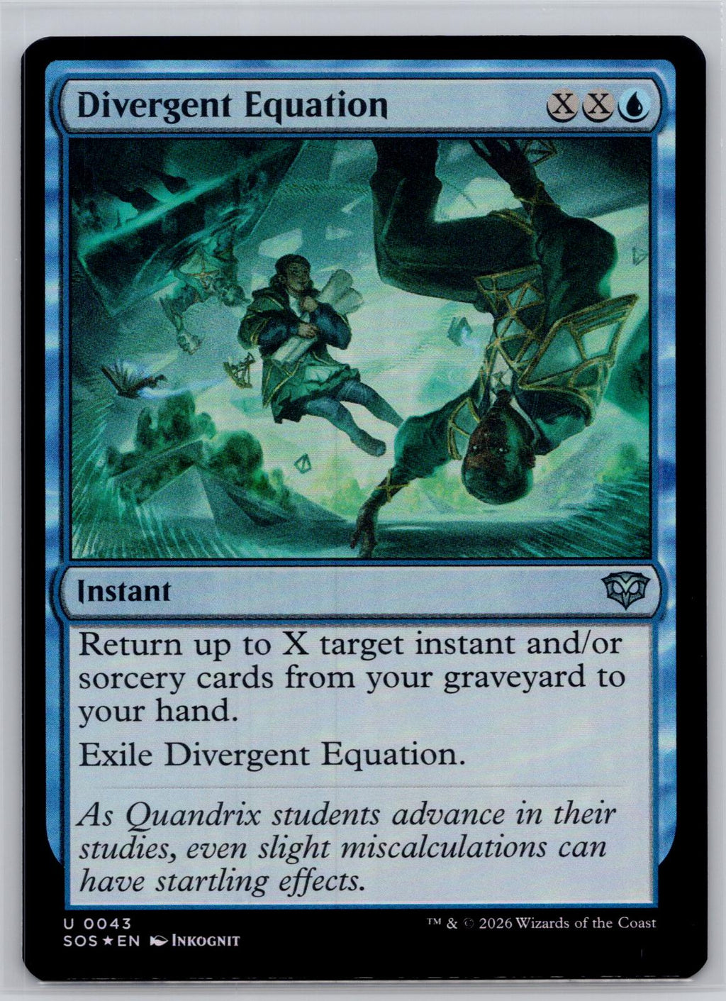 Divergent Equation Secrets of Strixhaven Magic: The Gathering Foil Near Mint